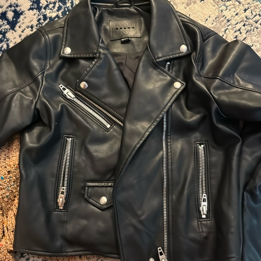 Faux leather jacket